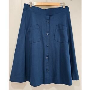 Kocca New York Skirt, A-line, Blue with  Pockets, 68% Viscose, NEW,  Sz 1XL